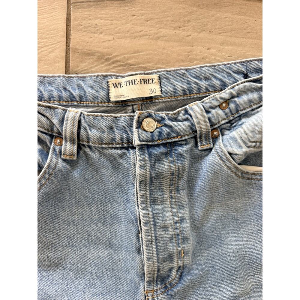 Free People Eden High Slouchy Jeans We The Free Slouchy Homefree Blue 30 - Picture 4 of 7